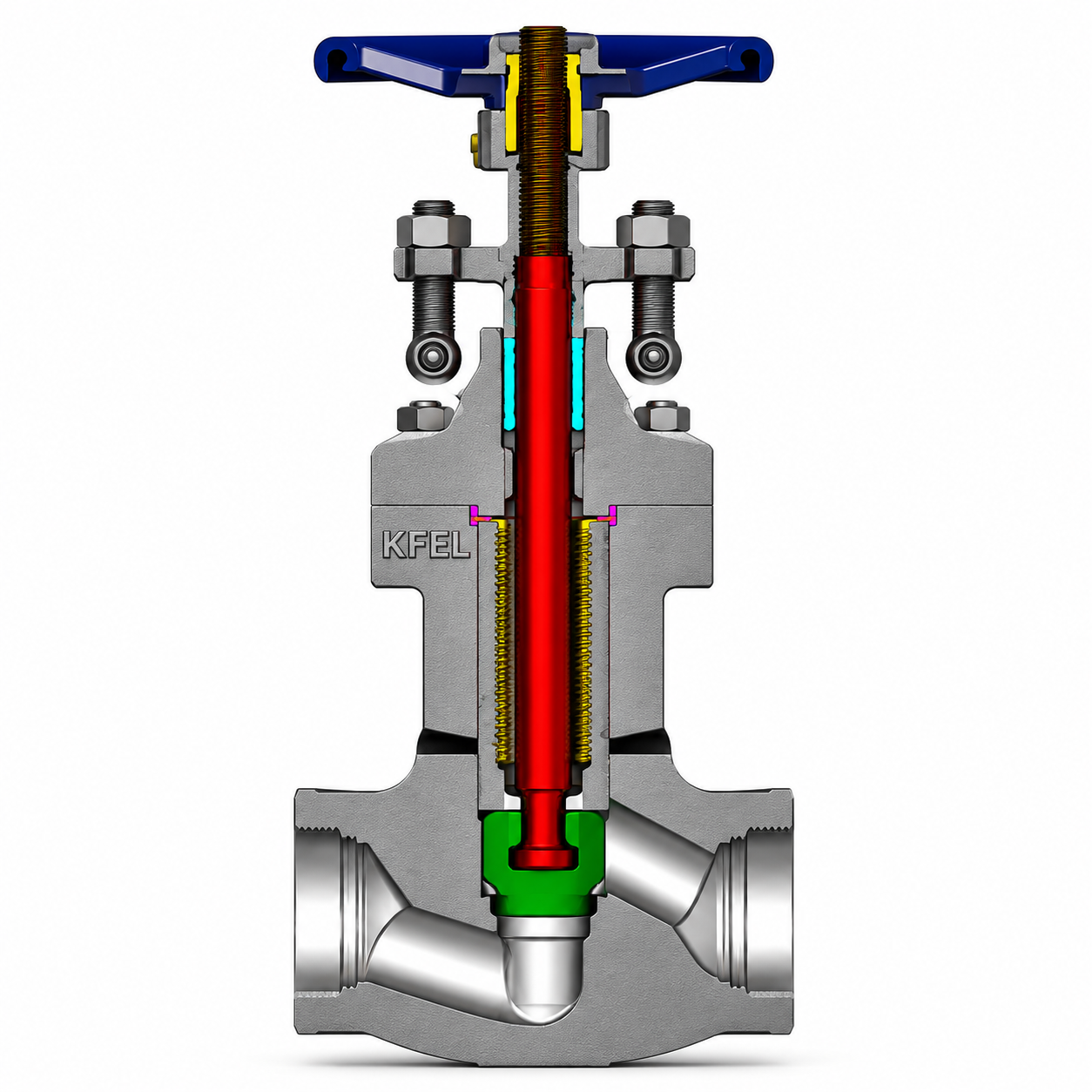 Api 602 bellow seal globe valve KFEL